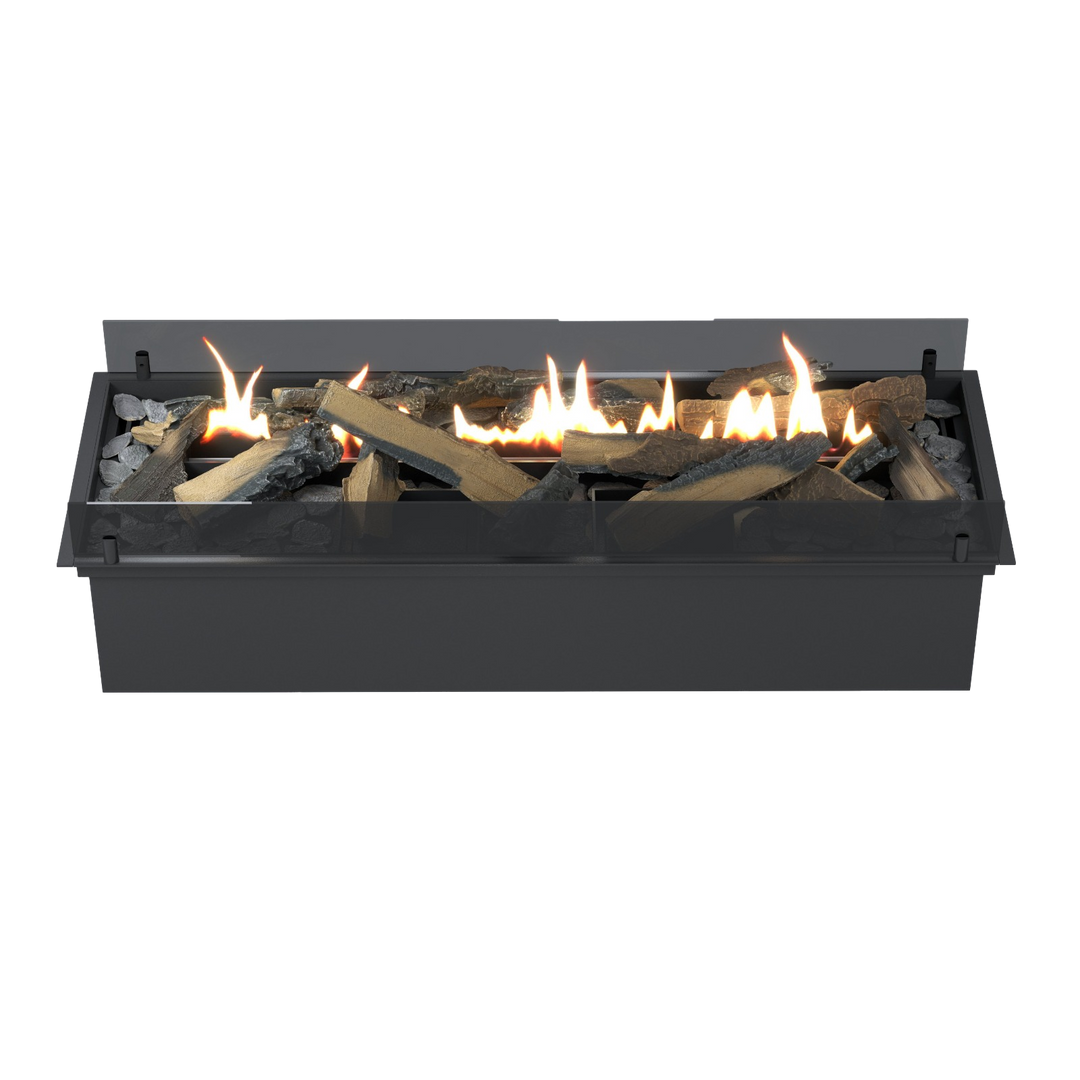 Bioethanol SmartFire Fernbedienung - PRIME A6 100cm mit Deko