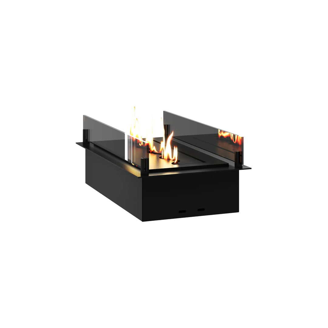 Bioethanol Einbau Brenner Einsatz Ethanol Einbau Kassette SOLO 70cm mit Glas von Wild Flame