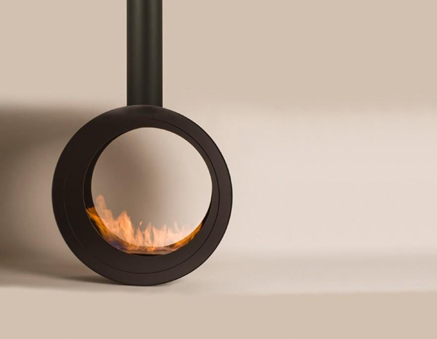 bioethanol-haengekamin-decke-deckenmontage-ethanol-kamin-schwarz-oder-weiss-erto-56-mit-flammen-runde-kamin-basis-asymetrisch